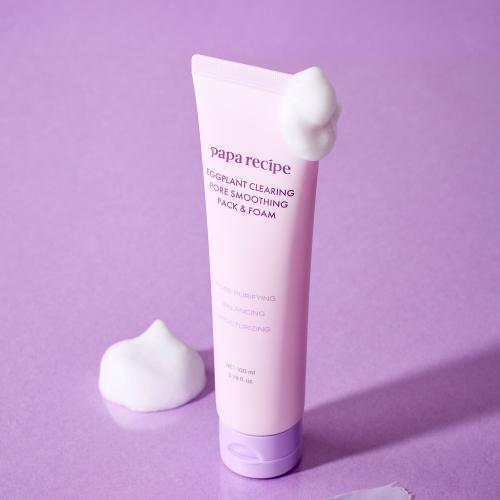 Paparecipe Eggplant Clearing / Real Centella / Teatree Pack & Foam 100ml