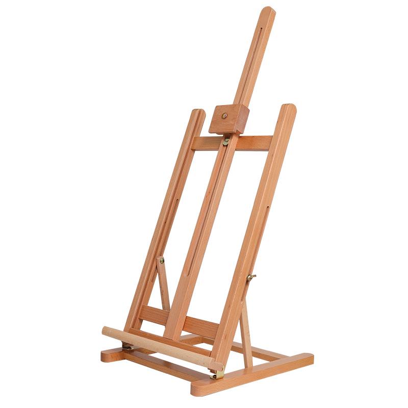 Portable Foldable Solid Wood Art Student Easel: Desktop Drawing Board and Artwork Display Stand