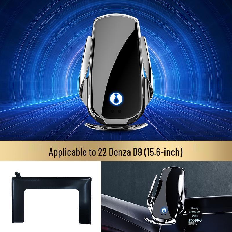 Uchwyt na telefon z ładowaniem bezprzewodowym Denza D9 i Stojak do nawigacji samochodowej