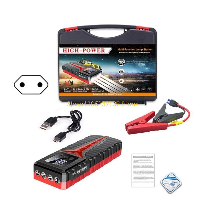 Reliable Car Starter Convenient Auto Car Jump Starter 8000A Battery Power Bank Compact for 12V Models Never Get Stranded Again