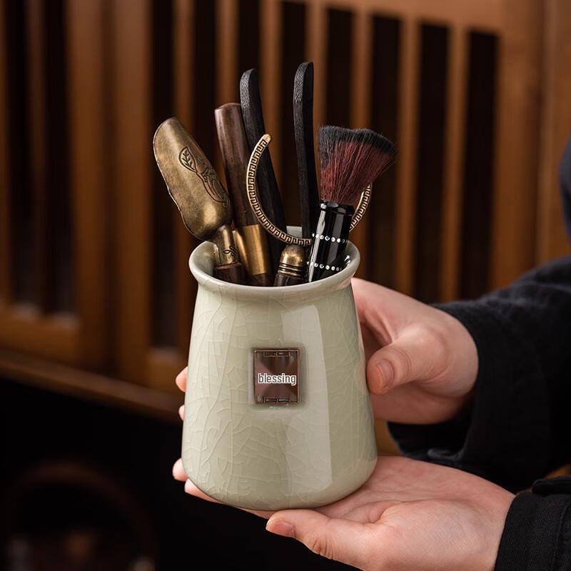 Jialang Ru Ware Tea Ceremony Six Gentlemen Tool Set