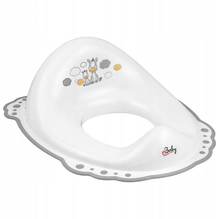 MALTEX 2K Zebra Toilettensitzbezug Weiß/Grau