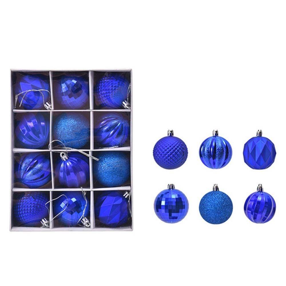 12Pcs Colored Christmas Tree Hangings Pendant 6cm Merry Xmas Tree Decor  New Year