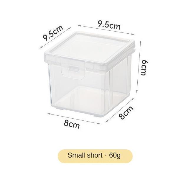 Getrocknete Obst Salat Platte Snack Gerichte Transparent Quadrat Dessert Glas Gericht Gitter Lebensmittel Lagerung Konservierte Tablett Box Deckel Schüssel Geschirr