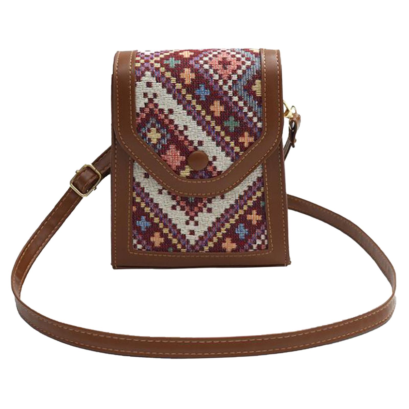 

Womens Crossbody Bag Casual Wallet Shoulder Bag for Travel Shopping червоний