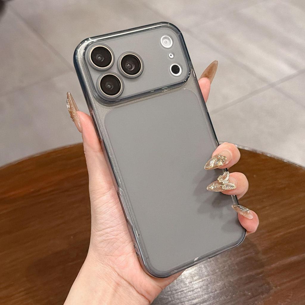 Mattierte TPU-Handyhülle für Apple 17PROMAX mit kompatibler Linsenfolie für 11/12/13/14/16