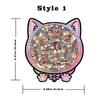 Cat Puzzle Toy Wooden Special-Shaped Puzzle Model Decompression Puzzle Handmade Puzzle