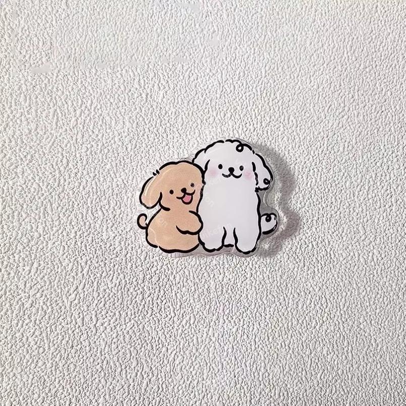 Korean Cute Cartoon Puppy Grip Magnetic Socket Pocket Stand Phone Grip Tok Bracket For iPhone Samsung Xiaomi Ring Finger Holder