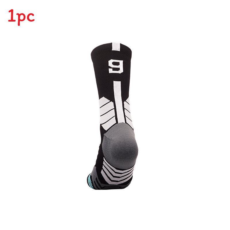 Basketballsocken für Erwachsene aus atmungsaktivem Nylonmaterial für sportliche Leistung und Feuchtigkeitstransport
