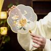 Double-Sided Su Embroidery Round Fan, Traditional Fan, New Chinese Style Fan for Hanfu and Cheongsam, Dance Fan, Small Portable Waist Fan for Children