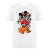 White Short Sleeves T-Shirt For Women Men Disney Mickey Minnie Cotton New In Tops & Tee Fashion Clothing Daily Casual Streetwear