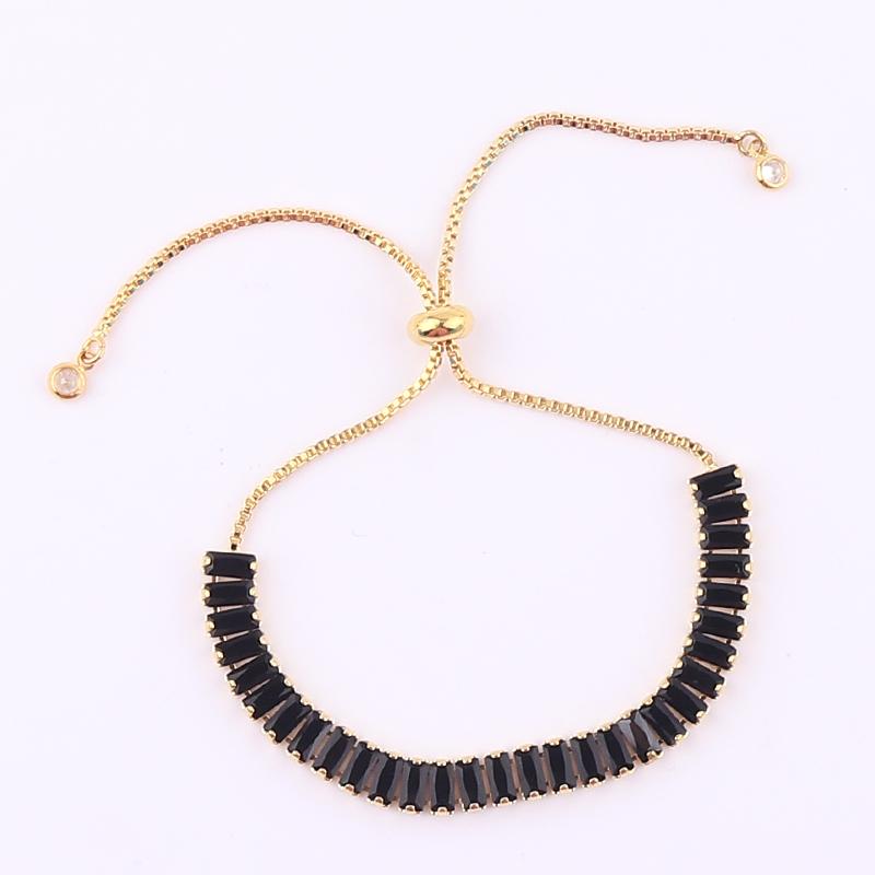 Women's Gold Colorful Choker Necklace Shiny Rainbow Crystal Zircon Tennis Chain Statement Jewelry Dropshipping