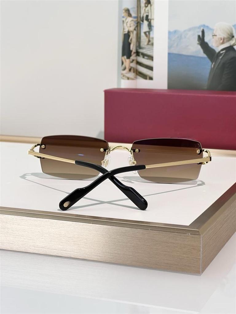 Fashionable Unisex Rimless Metal Sunglasses CT0550S with UV Protection