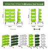 Mobile Multi-layer Plant Stand with Wheels for Balcony - Ideal for Flowers, Vegetables, and Strawberries