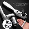 1/4 Inch Mini Ratchet Wrench Screwdriver Vanadium Steel 1 Socket In Batch Reversible 2 Socket Wrench Teeth Quick 72 R1u6