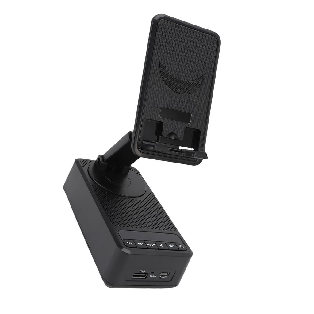 Vikbart mobiltelefonställ med trådlös Bluetooth-högtalare RGB-ljus Lyftbar telefonhållare Bluetooth