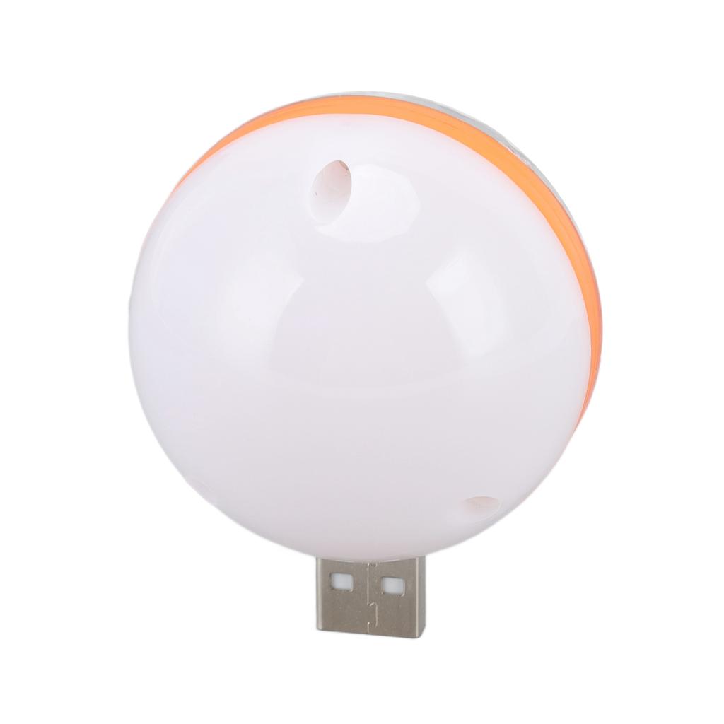 USB Mini Fargerikt Kulelys 2 Lysmoduser DC 5V Stemmestyring RGB Scenelys for Bursdag