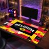 Belgium Football Crest Mouse Pad, Extended Non Slip Rubber Desk Mat for Gaming Office Laptop Fan Gift
