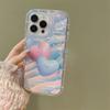 Mobile Phone Cases for iPhone 11 13 XR 15 Pro Max 12 14 Pro Max Case iPhone 16 7 Plus 8 Plus XS Max 6 15 Plus Laser Wave Pattern Anti-drop Waterproof