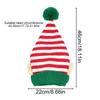 Santa Hat With Ears Striped Christmas Dwarf Hat For Adults Kids Family Holiday Party Cosplay Festival Celebration Christmas Gift