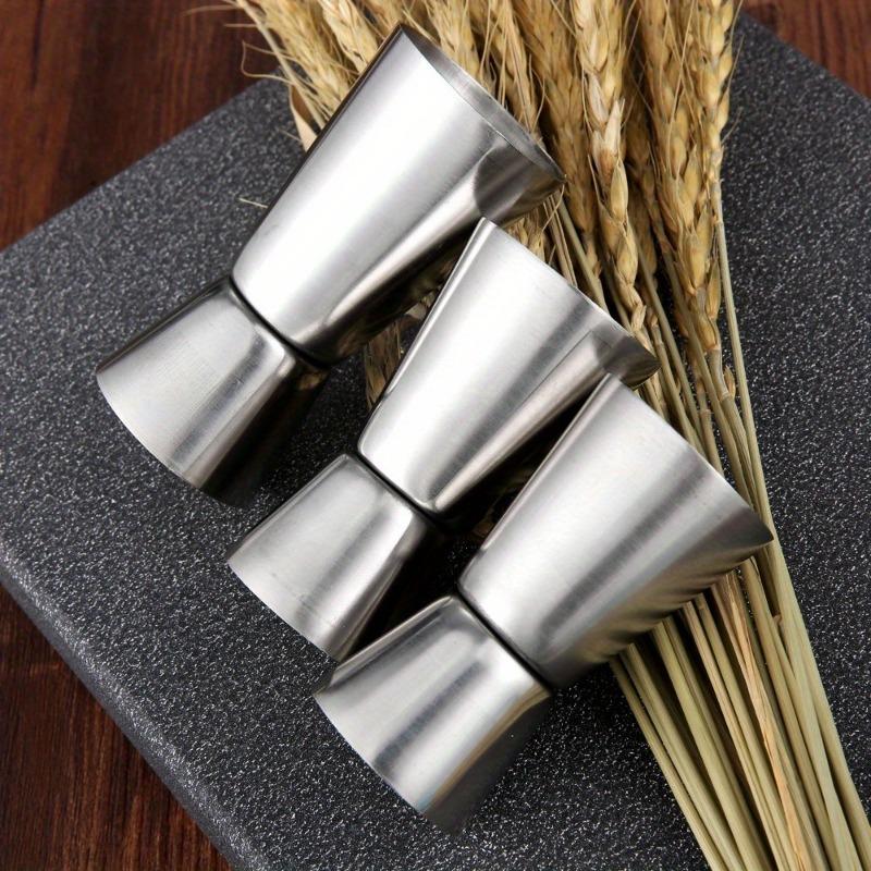 3pcs/set 15/30 20/40 25/50ml Stainless Steel Measuring Cups Party Wine Cocktail Shaker Double Tone Jigger Shot Drinks Rectification Mixed
