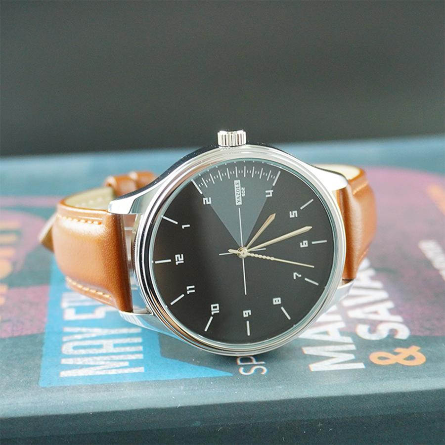 Business Watches Male Minimalist Fashionable Arabic Numerals Dial Quartz Watch Waterproof Leather Strap Watches for Men Gift