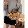 Rilakkuma Plush Cartoon Shoulder Bag For Daily Use With Storage For Teens And Women