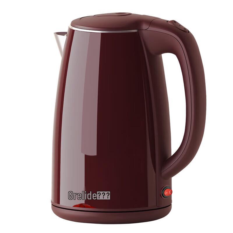 Grelide 304 Stainless Steel Electric Kettle CN plug (adapter included)