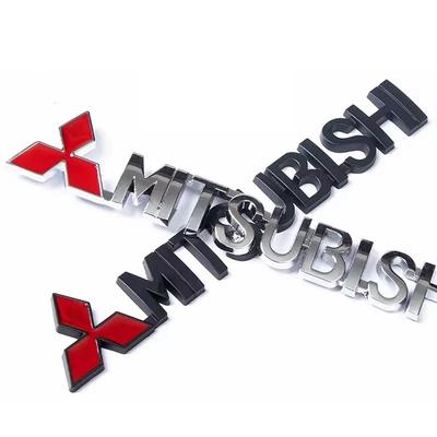 1 Pezzo Metallo Lega di Zinco 3D Emblema Badge Carrozzeria Auto Decorativo Esterno Adesivi Creativi Per Outlander Pajero Lancer