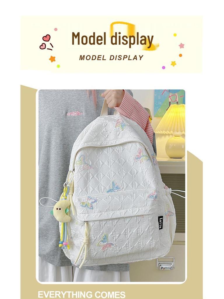 Japanese-Style Large Capacity Schoolbag for Girls - Versatile Backpack for College, High School, and Junior High Students