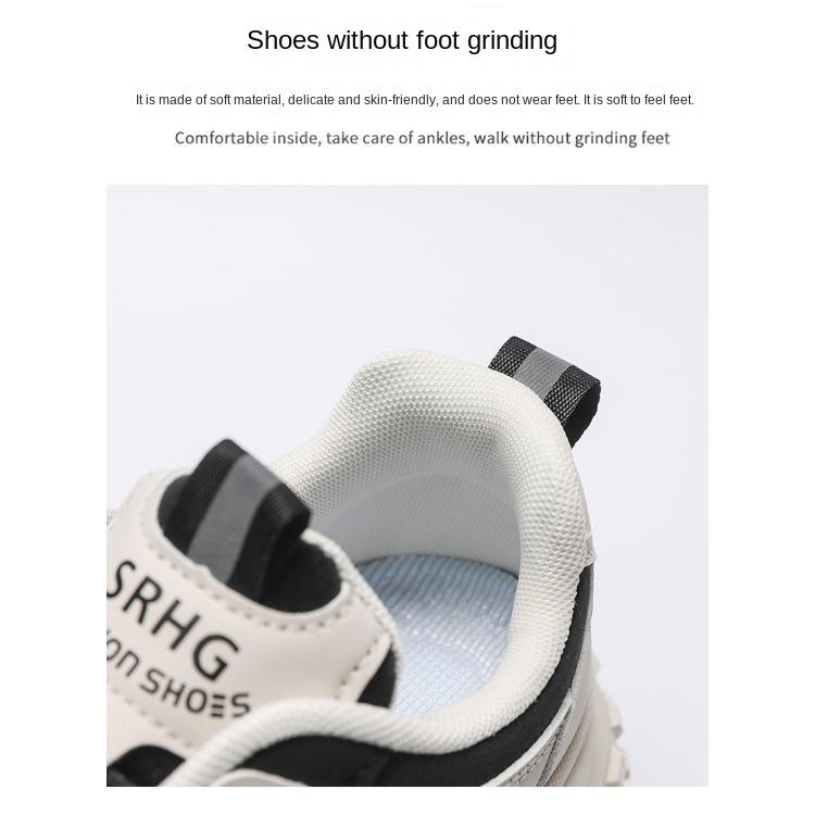 Pantofi pentru bărbați Vară Respirabili Pantofi albi Tendință bărbați Toate se potrivesc Talpă groasă Sport Timp liber Alergare Pantofi pentru tată