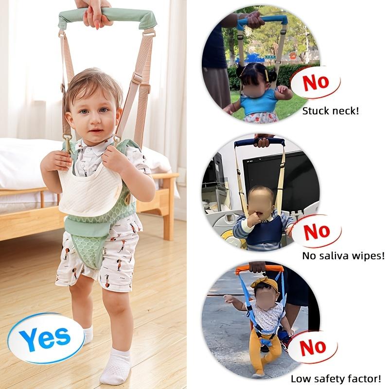 Imbracatura traspirante per passeggio del bambino, per tutte le stagioni, per neonati, progettata per aiutare i bambini ad imparare a camminare. Assistente per camminare manuale e cintura di sicurezza
