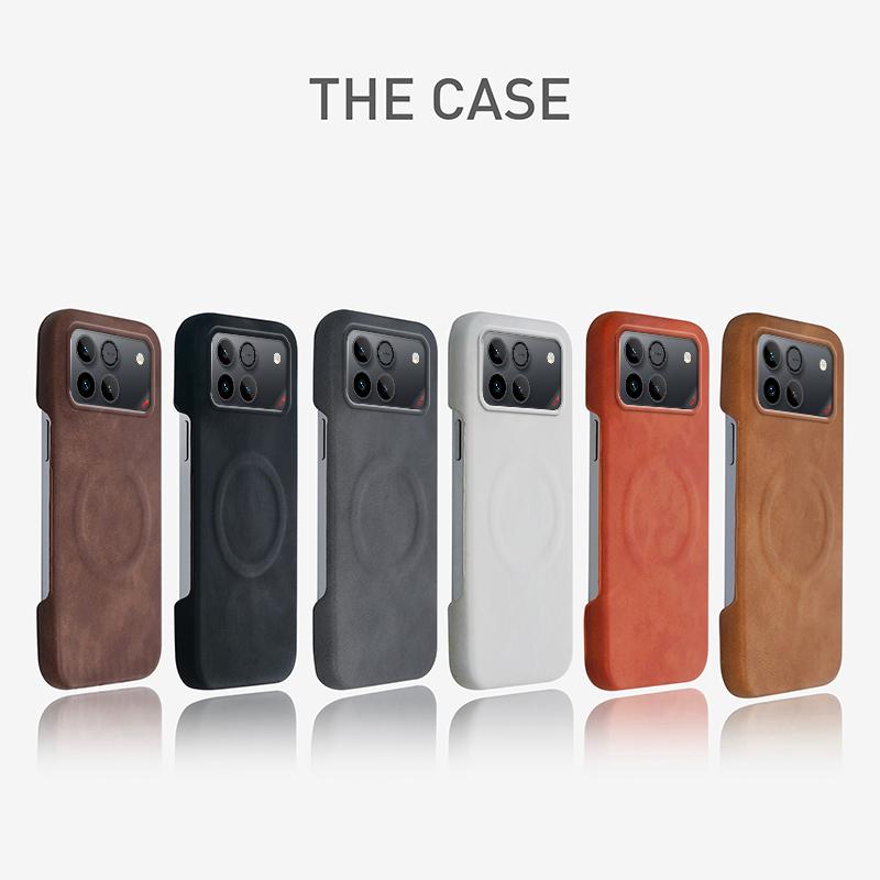 For Magsafe Magnetic Wireless Charging Case For Honor Win Sheepskin Leather Frameless Shockproof Hard Cover For Huawei Honor Win
