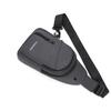 Minimalist Nylon Sling Bag with Multiple Zipper Pockets Casual Crossbody Chest Pack for Daily Travel