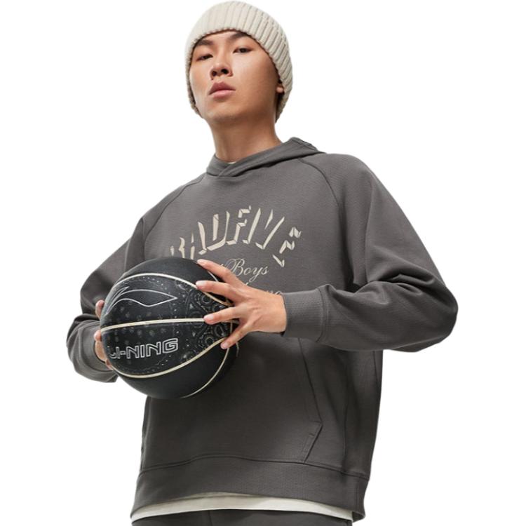 Li Ning Badfive Sweatshirt Unisex Road Gray AWDT887-3