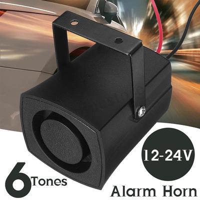 6 Töne Auto Polizei Feuer Alarm Horn 12-24V Warnung Lauter Ton Lkw Boot Sirene