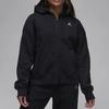 Jordan Giacca con cappuccio monocolore Brooklyn con fodera in pile e zip Donna Capispalla Nero FD7866-010