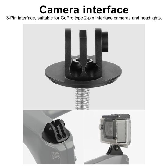 Bicycle Sports Camera Stand Simple Installation Universal Fit Bicycle Fork Stem Top Cap Extension Stand Computer Adapter Bracket