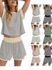 European and American Casual Striped Short-Sleeve Suit - Spring/Summer Collection