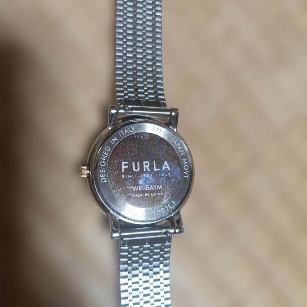 Used FURLA Watch Silver Mesh Band