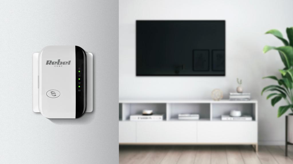 Wi-Fi zesilovač signálu opakovač 300 Mb/s Rebel