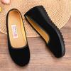 New flat-bottomed black single shoes, dance shoes, shallow-mouth breathable shoes