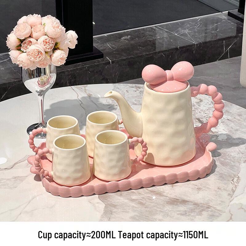 Nordic Cream Style Ceramic Tea  Drinking Set