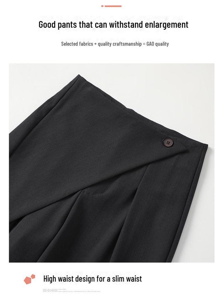 Ensemble deux pièces taille haute à jambes larges pour femmes