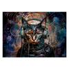 Wallpaper Futuristic Cat Abstraction