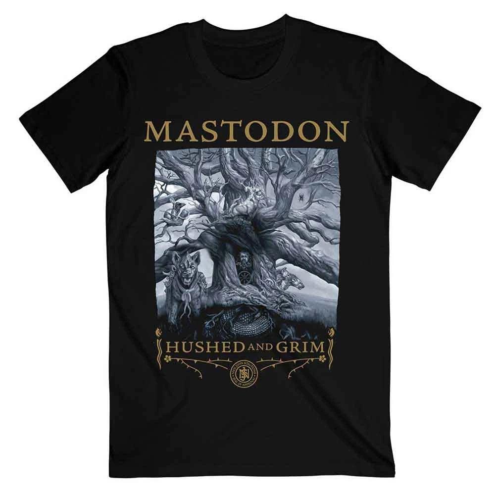 Mastodon Hushed & Grim Cover Authorized Mens T-Shirt 2XL