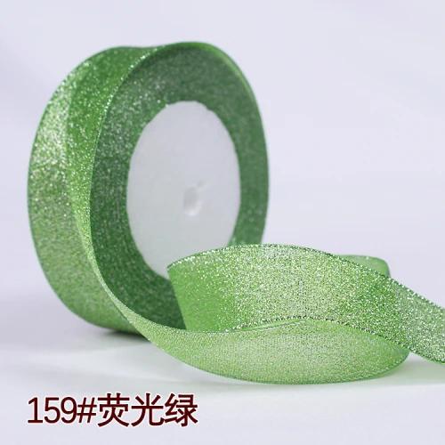 25yards 25MM Glitter Onion Ribbon Chrismas Wedding Decor Cake Candy Box Packaging Gift Wrap Materials Apparel DIY Accessories