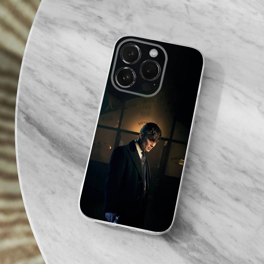 Movie P-Peaky B-Blinders HOT Phone Case For iPhone 16,15,14,13,12,11 Pro,Max,Plus,X,XS,XR,SE,Mini Transparent Soft Cover