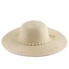 Simple style spring and summer women's dome big straw hat pastoral style leisure outdoor visor travel hat sun hat
