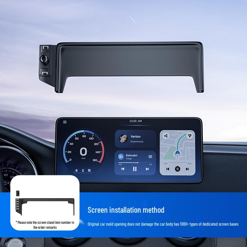Wireless Car Charger Mount with Automatic Locking & Logo Display